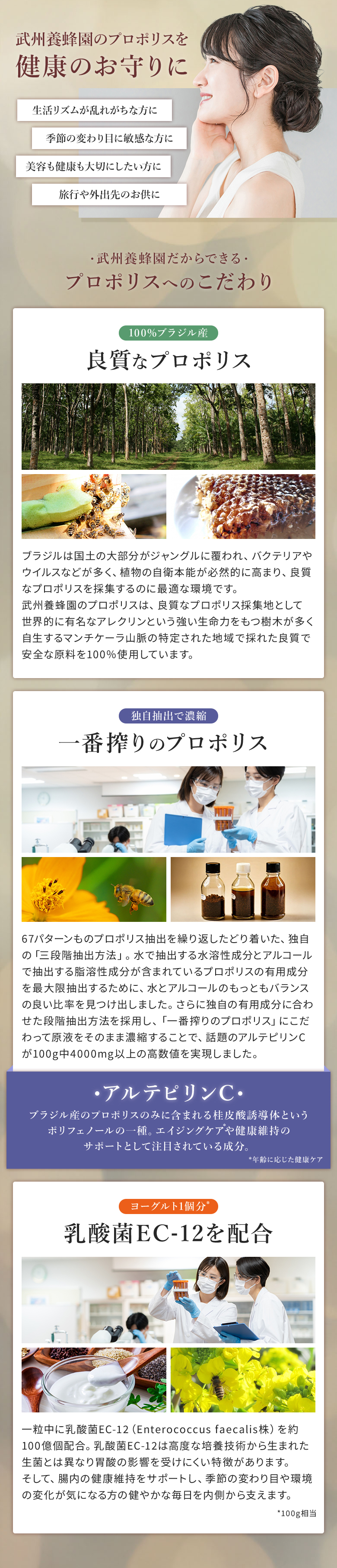 粒状プロポリス200粒 商品説明3
