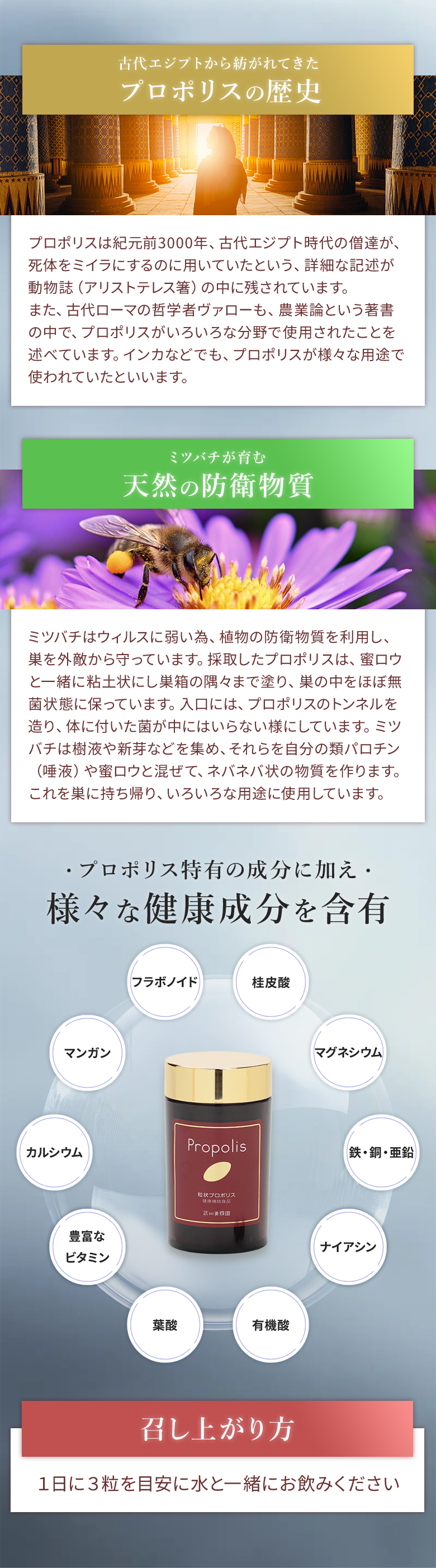 粒状プロポリス200粒 商品説明4